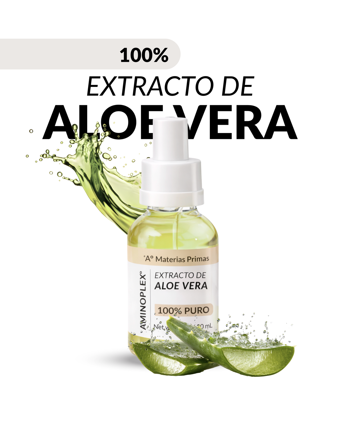 Extracto de Aloe Vera para el Cabello | Hidratación y Reparación Capilar – Aminoplex®