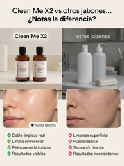 Kit De Limpieza Facial - Clean Me X2 - Jabón Oleoso Desmaquilante + Jabón Limpieza Profunda
